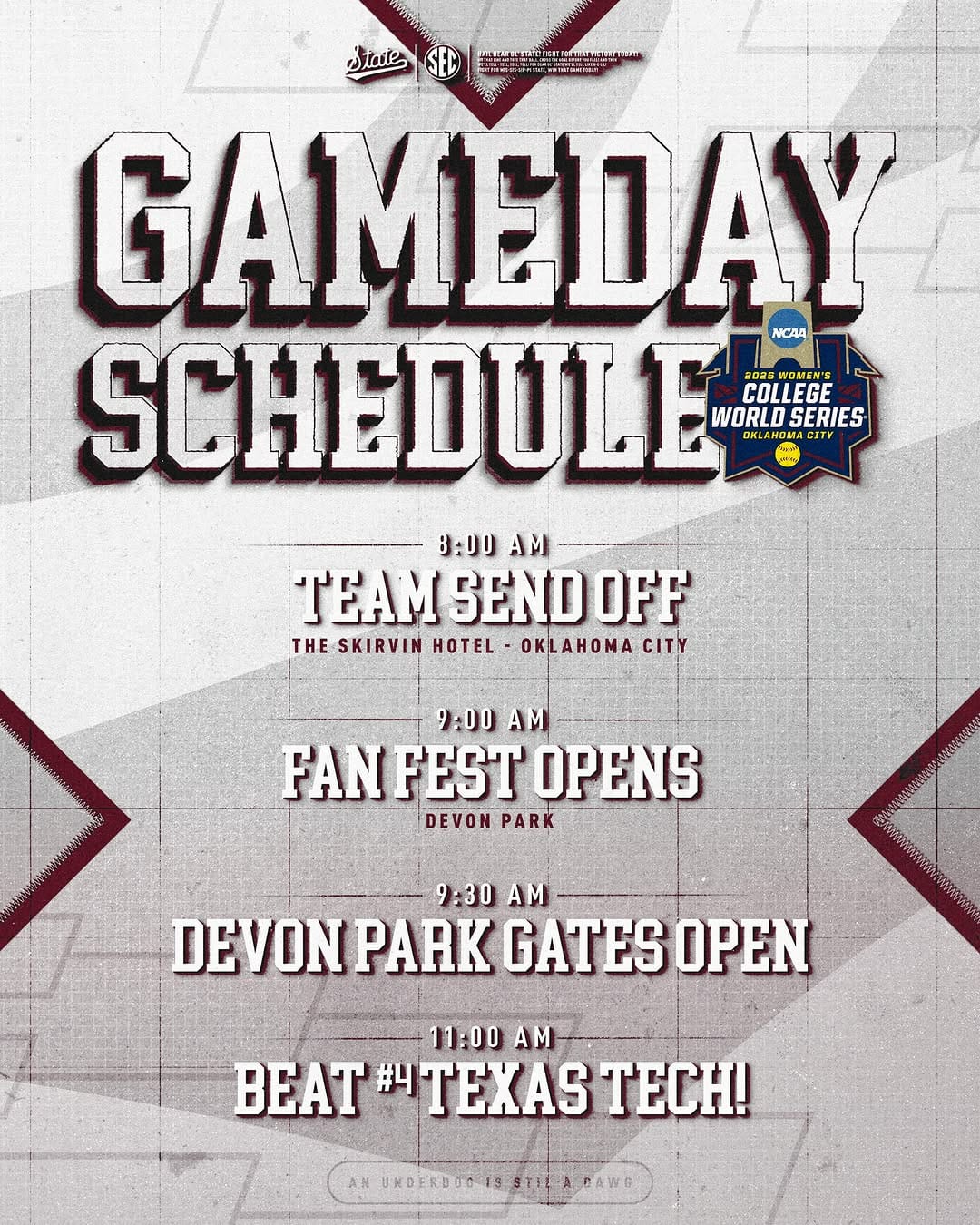 Post 1 by Mississippi State Softball on Instagram (image)