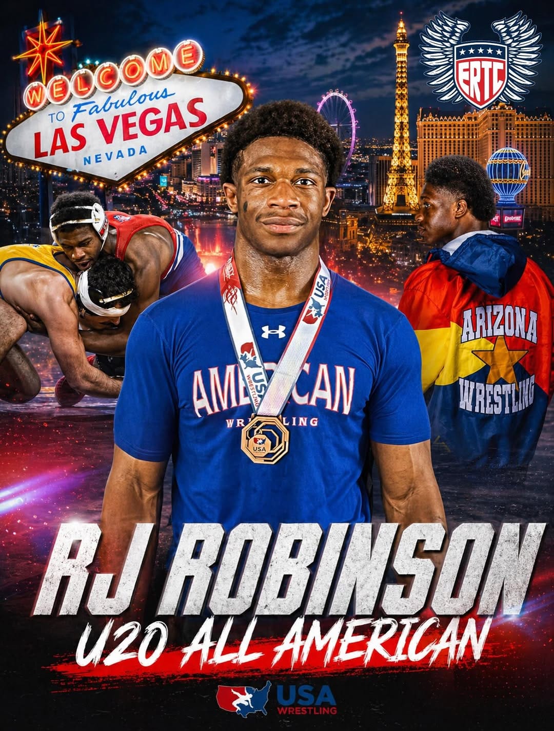 Post 6 by American University Wrestling on Instagram (image)