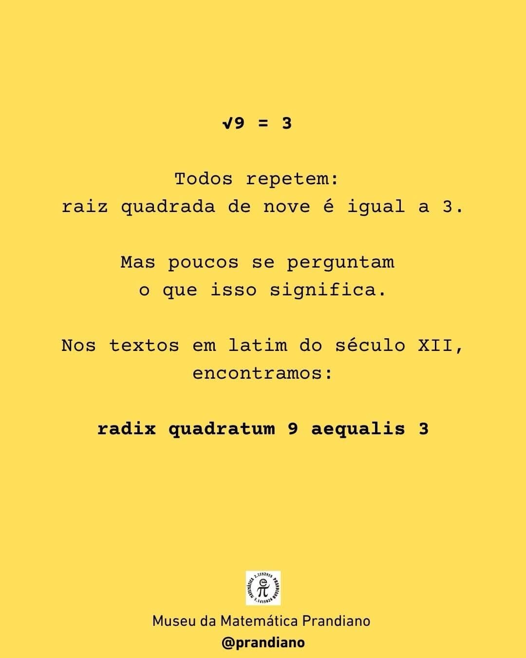 Post 4 by Museu da Matemática PRANDIANO on Instagram (carousel)