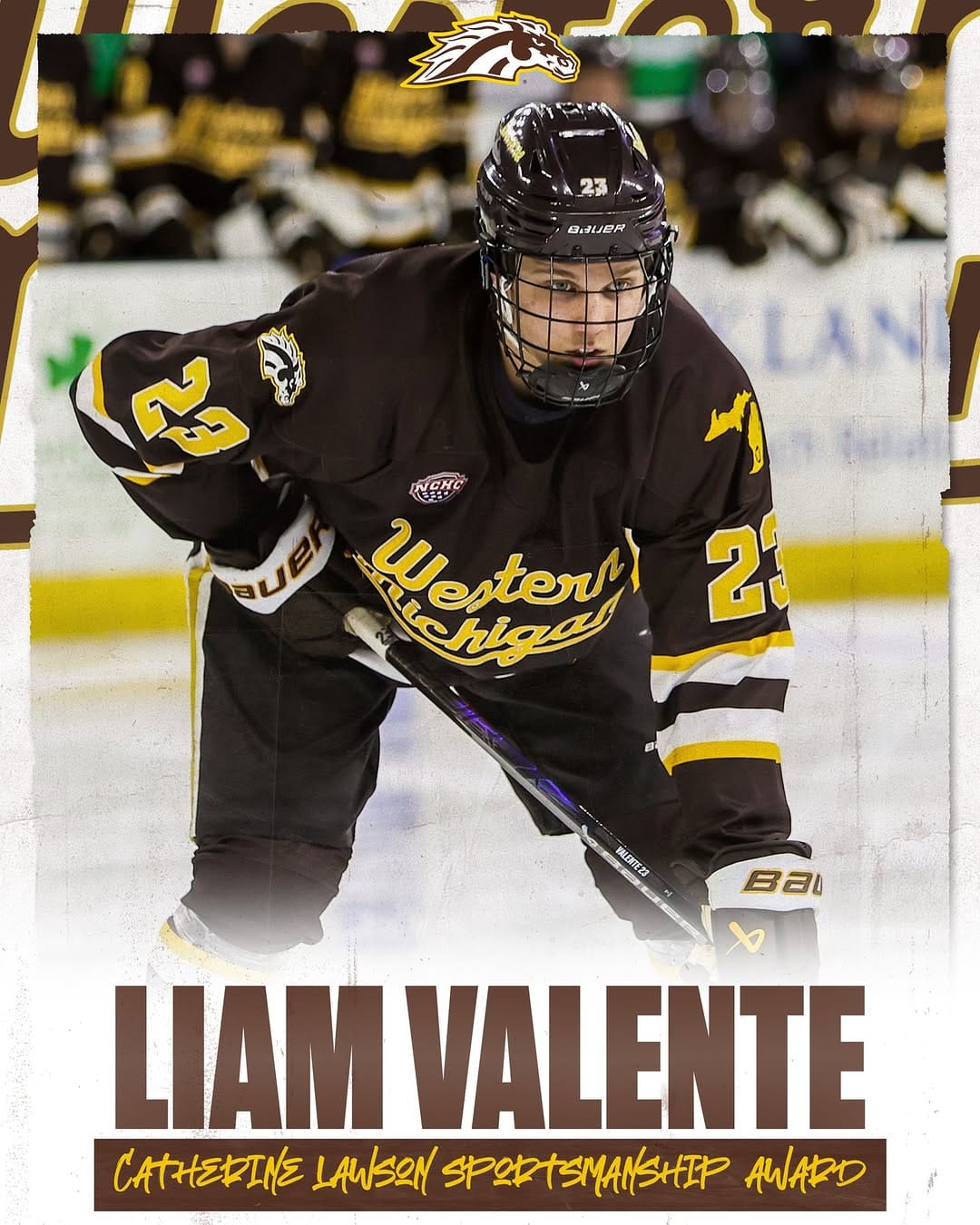 Post 9 by Western Michigan Hockey on Instagram (image)