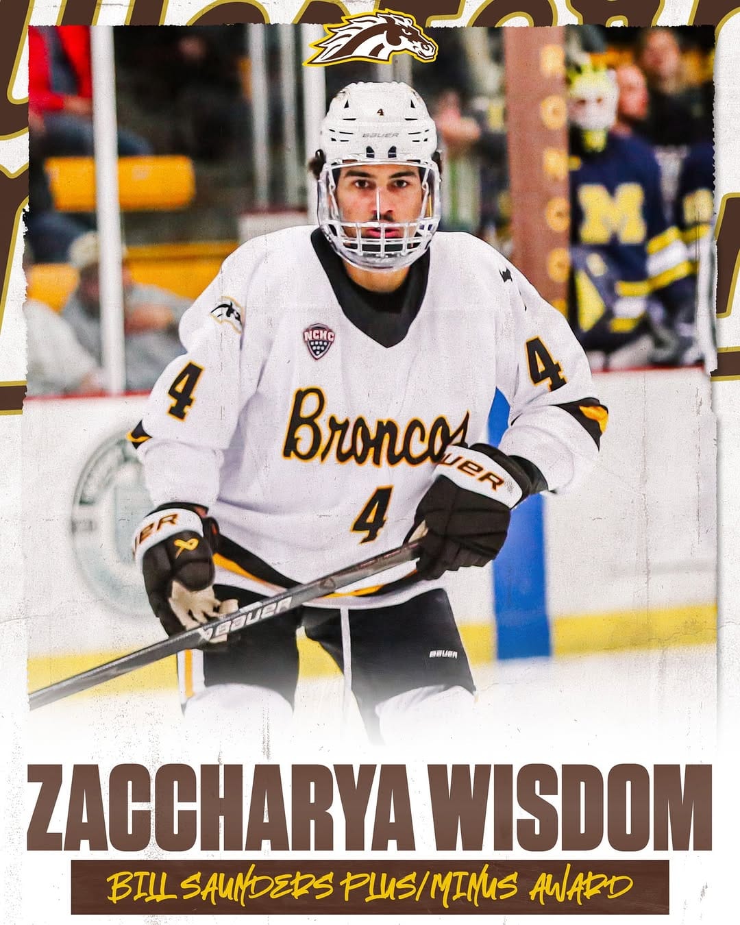 Post 7 by Western Michigan Hockey on Instagram (image)