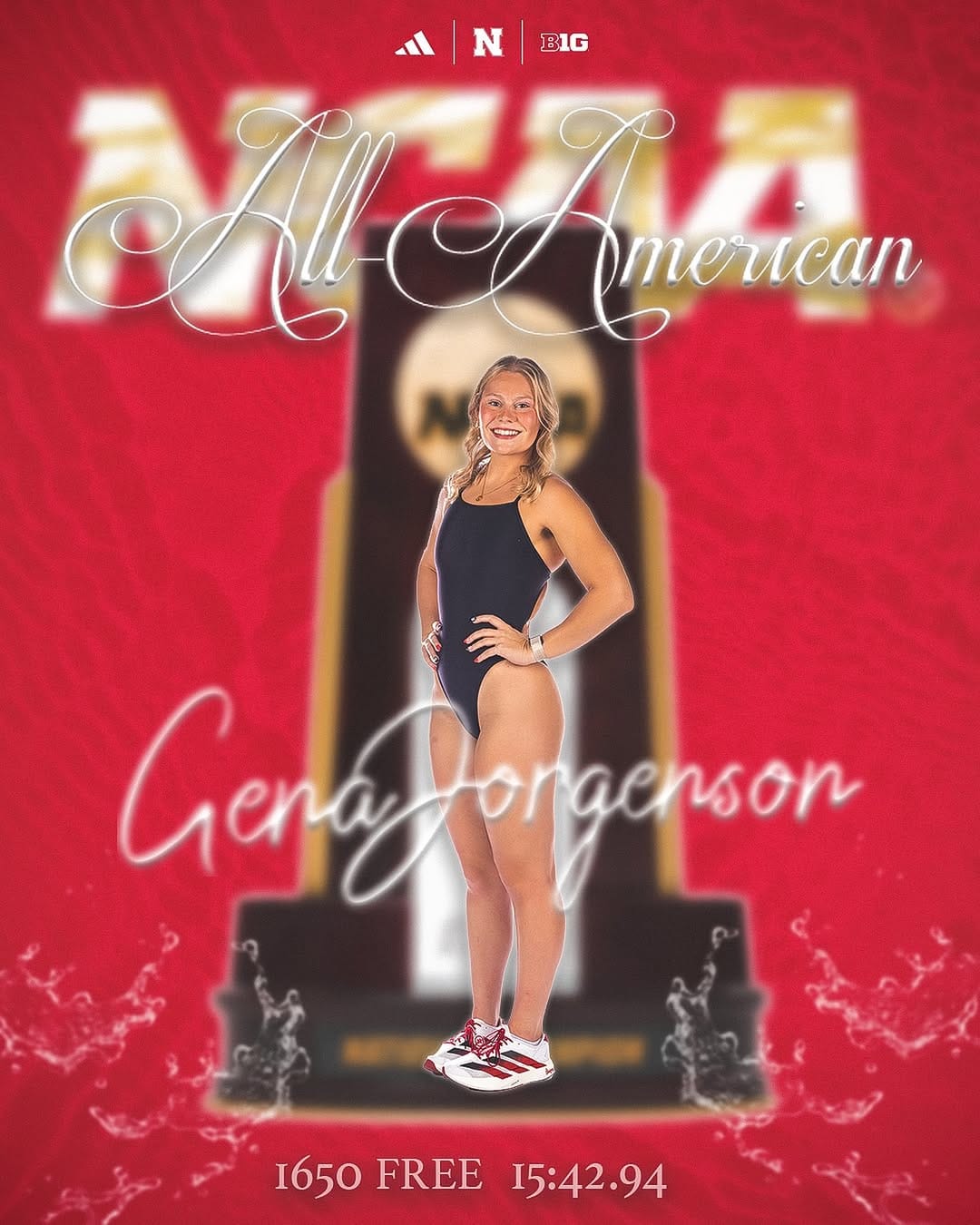 Post 8 by Nebraska Swimming & Diving on Instagram (image)