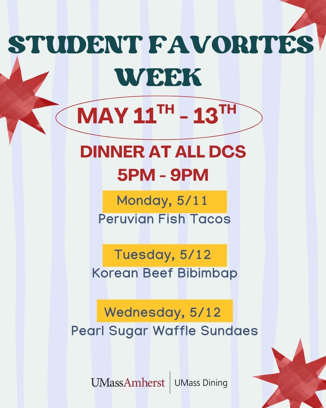 Post 5 by UMass Dining on Instagram (image)