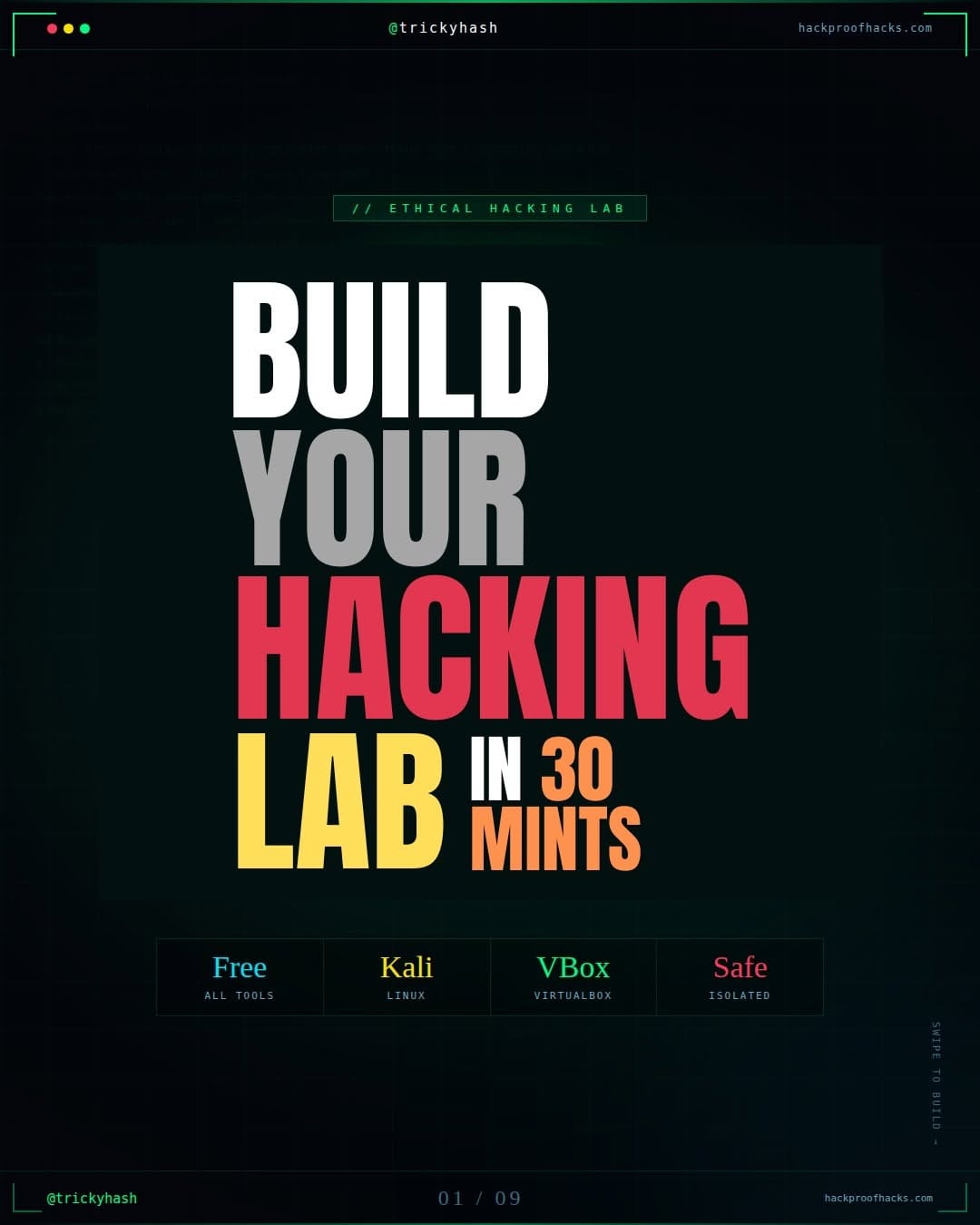 Post 1 by HackProof Hacks on Instagram (carousel)