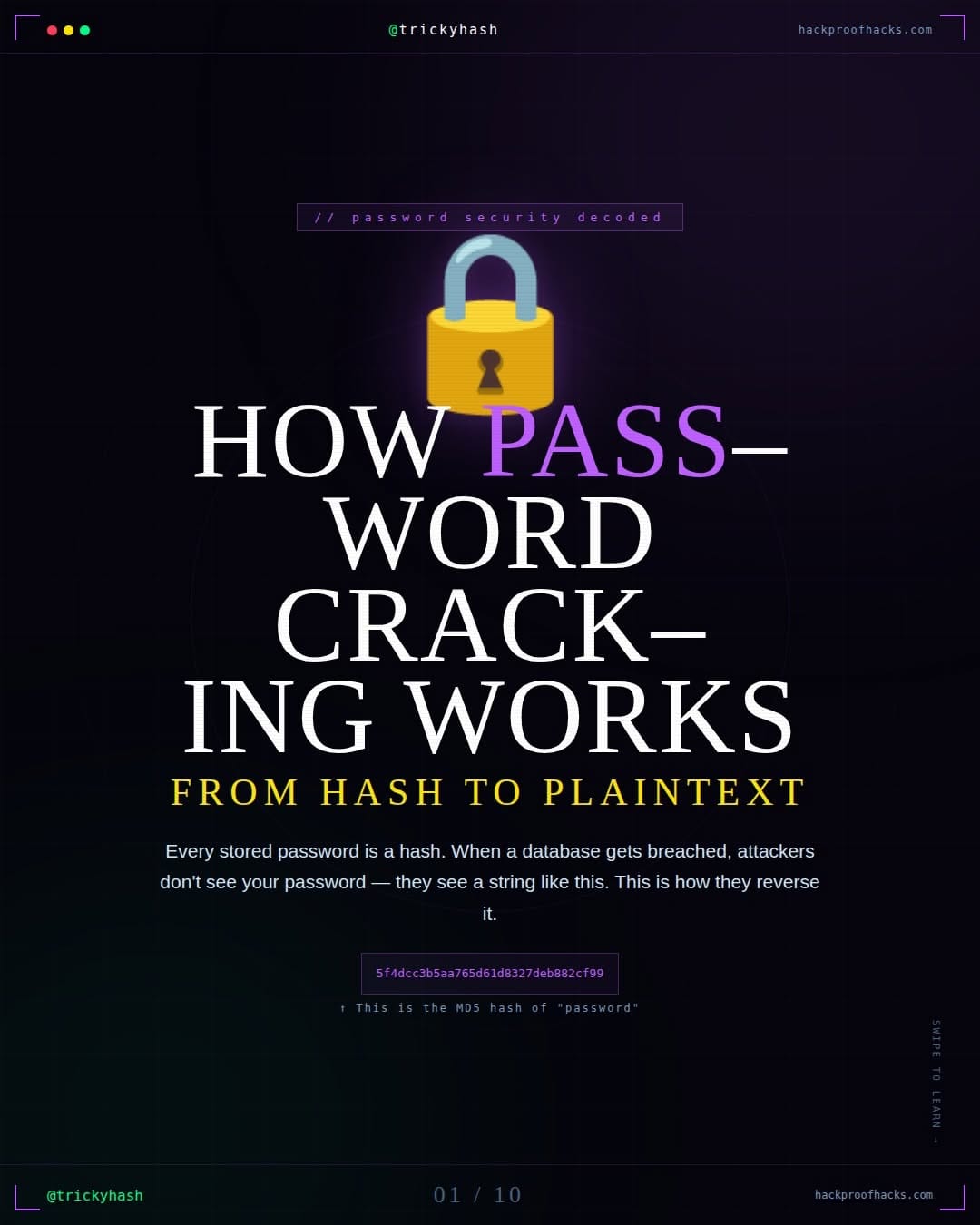 Post 2 by HackProof Hacks on Instagram (carousel)