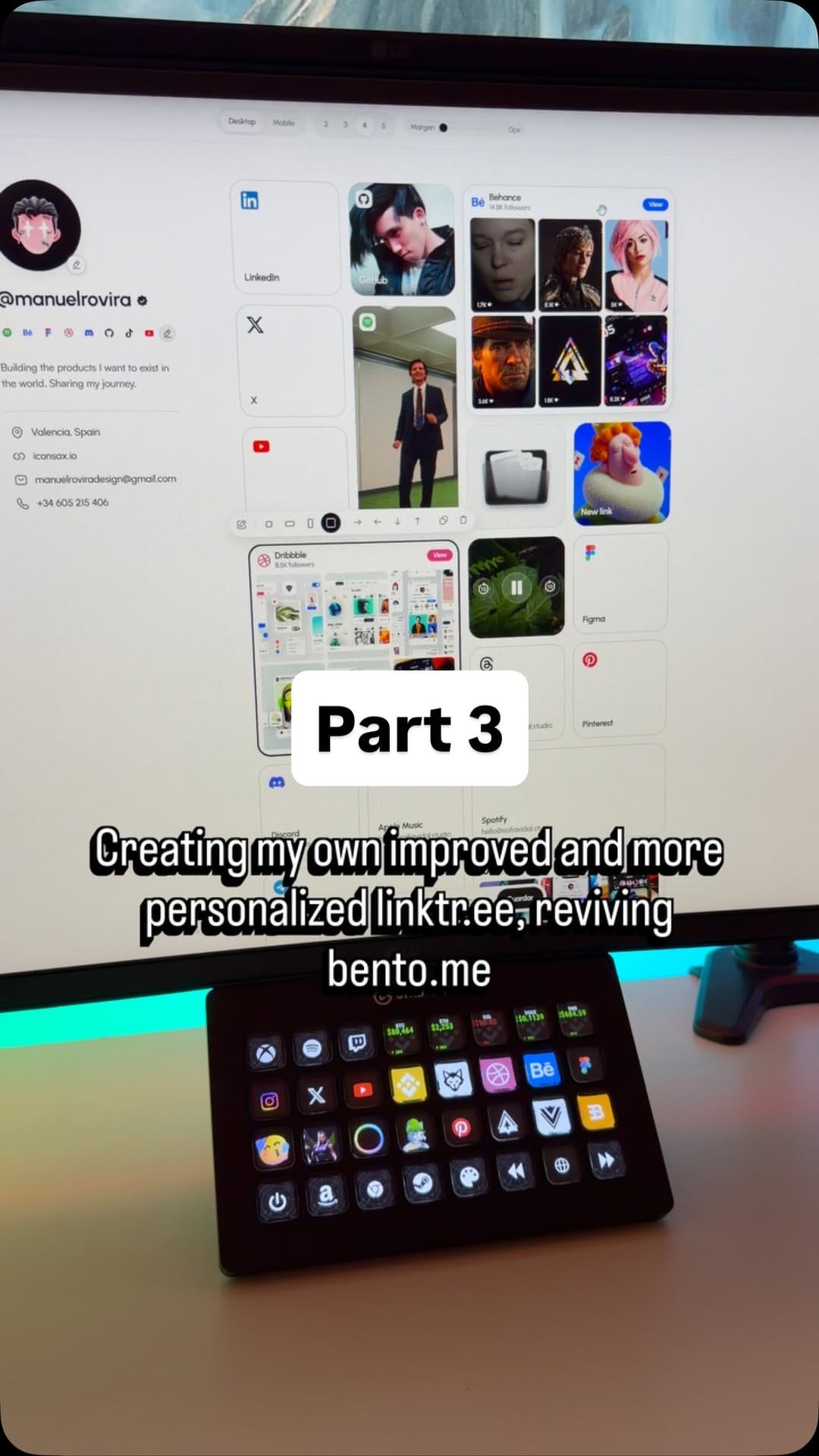 Post 1 by Manuel Rovira • UI/UX Designer on Instagram (video)