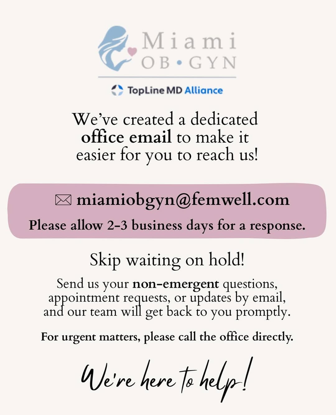 Post 8 by Miami OB/GYN on Instagram (image)
