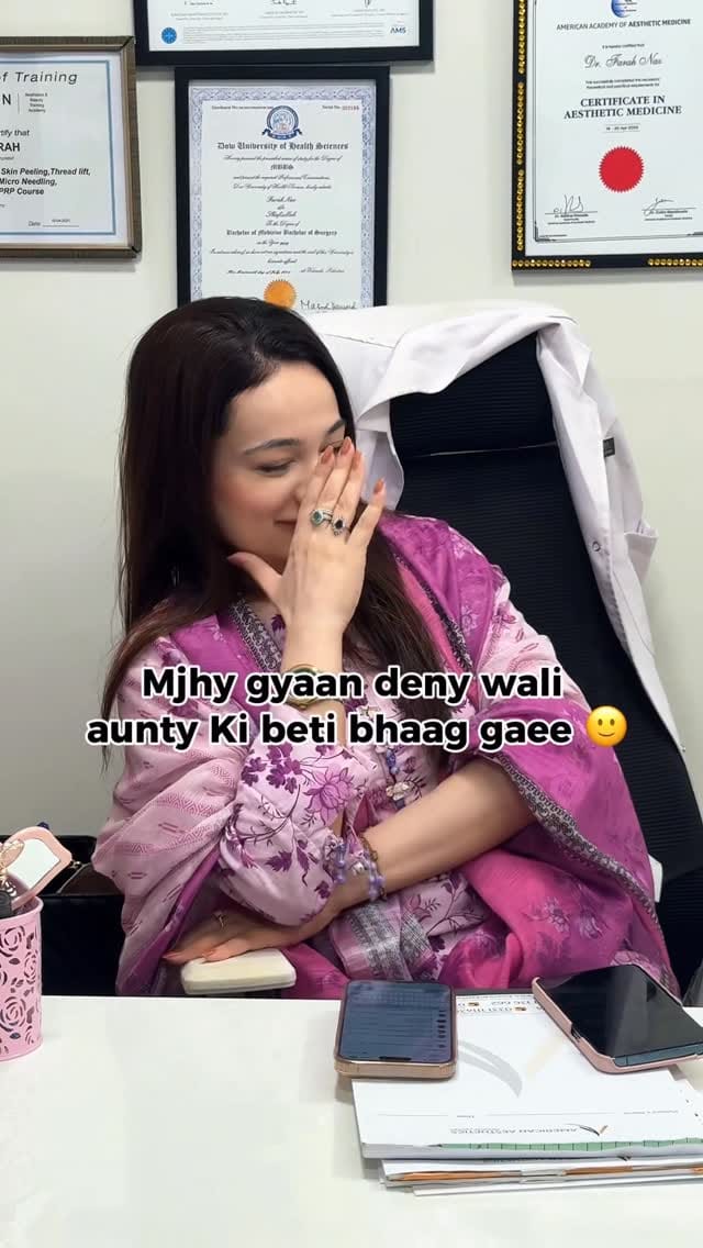 Post 6 by Dr.Farah Naz on Instagram (video)
