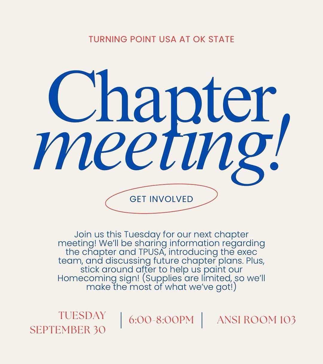 Post 10 by Turning Point USA at OSU on Instagram (image)