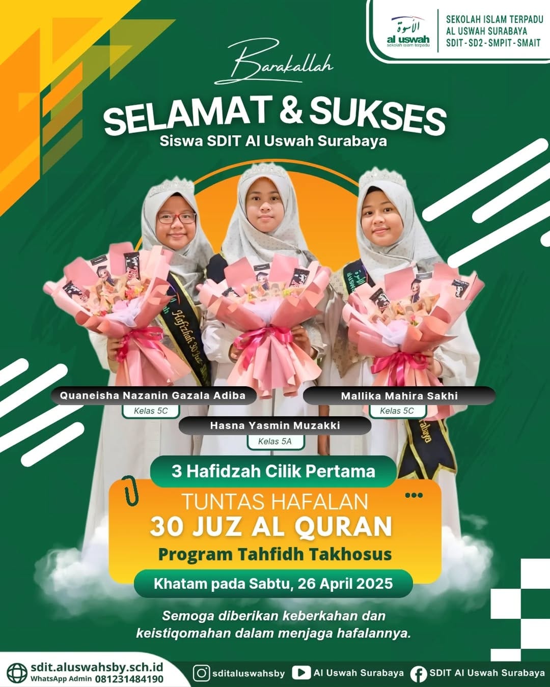 Post 10 by SDIT Al Uswah Surabaya on Instagram (image)