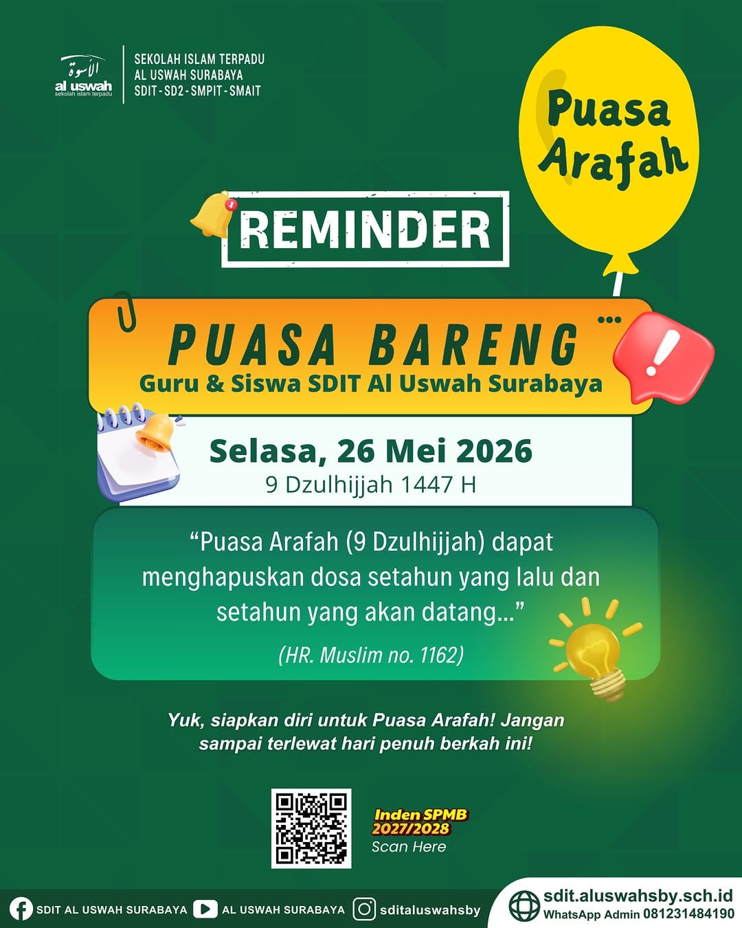 Post 6 by SDIT Al Uswah Surabaya on Instagram (image)