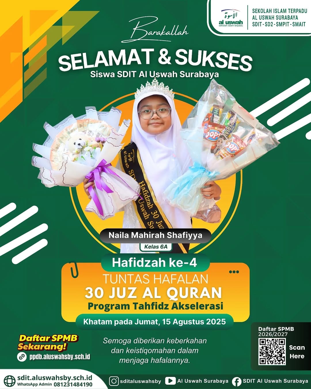 Post 9 by SDIT Al Uswah Surabaya on Instagram (image)