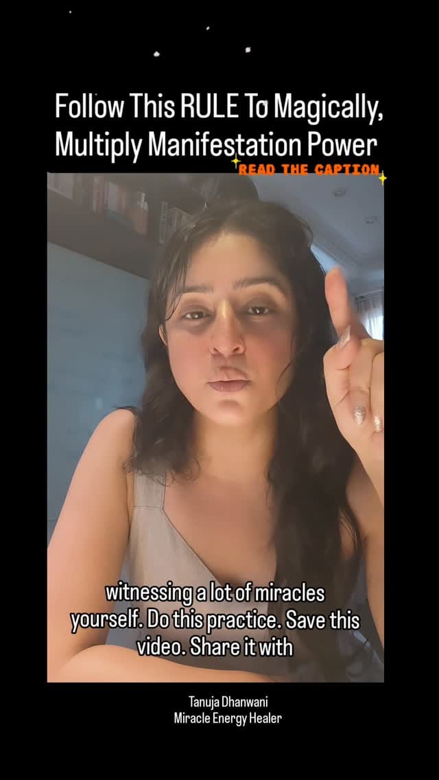 Post 3 by Tanuja Dhanwani - 4 Dimensional Healer on Instagram (video)