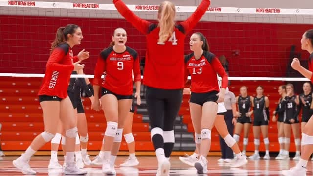 Post 1 by Northeastern Volleyball on Instagram (video)