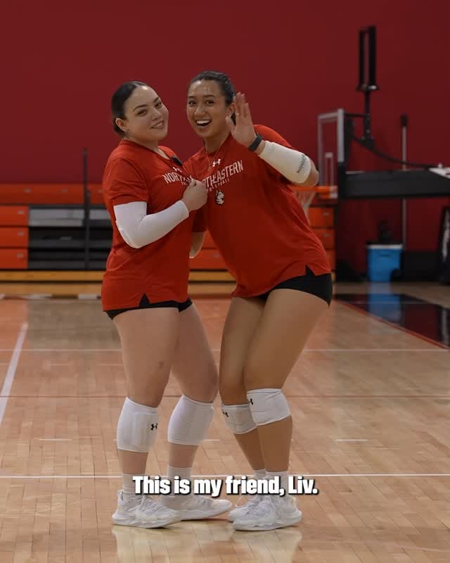 Post 6 by Northeastern Volleyball on Instagram (video)