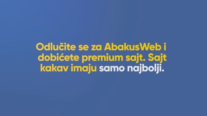 Post 1 by Izrada Sajtova Crna Gora - AbakusWeb d.o.o. on Instagram (video)
