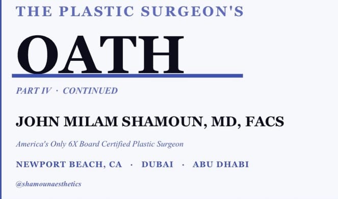 Post 2 by Dr. John Shamoun Aesthetics on Instagram (carousel)