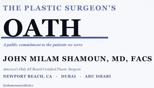 Post 6 by Dr. John Shamoun Aesthetics on Instagram (carousel)