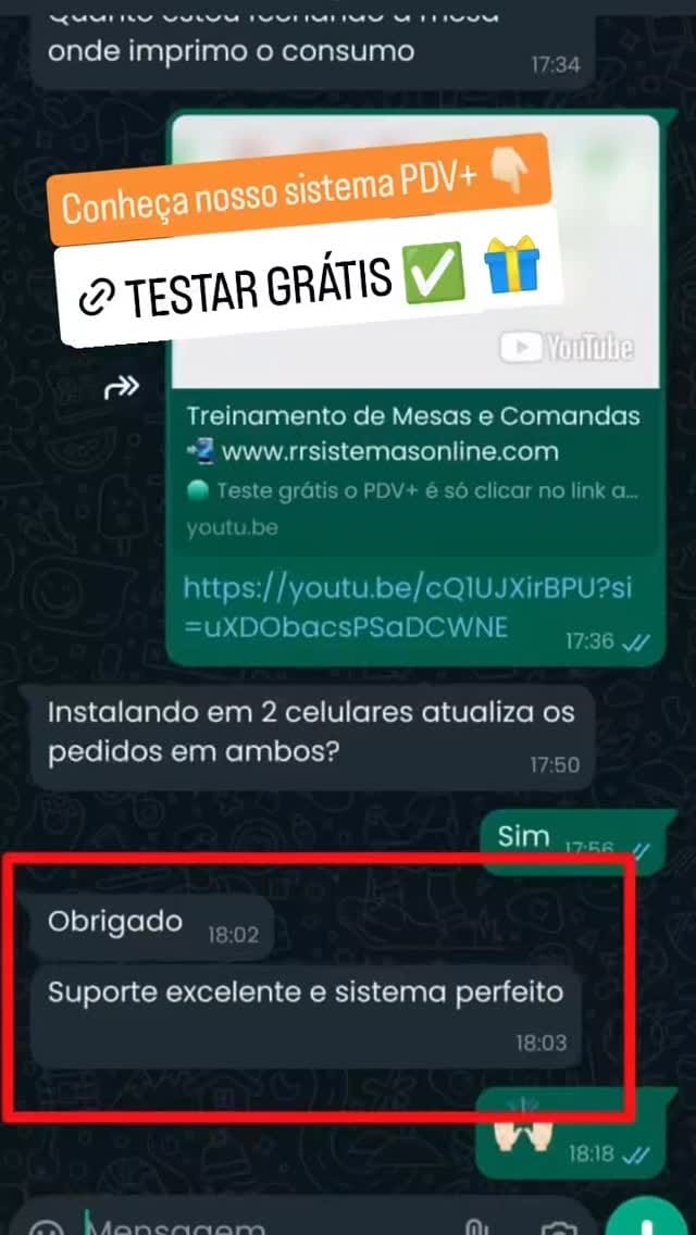 Post 8 by Sistema PDV e ERP para FoodService  e Varejo on Instagram (video)