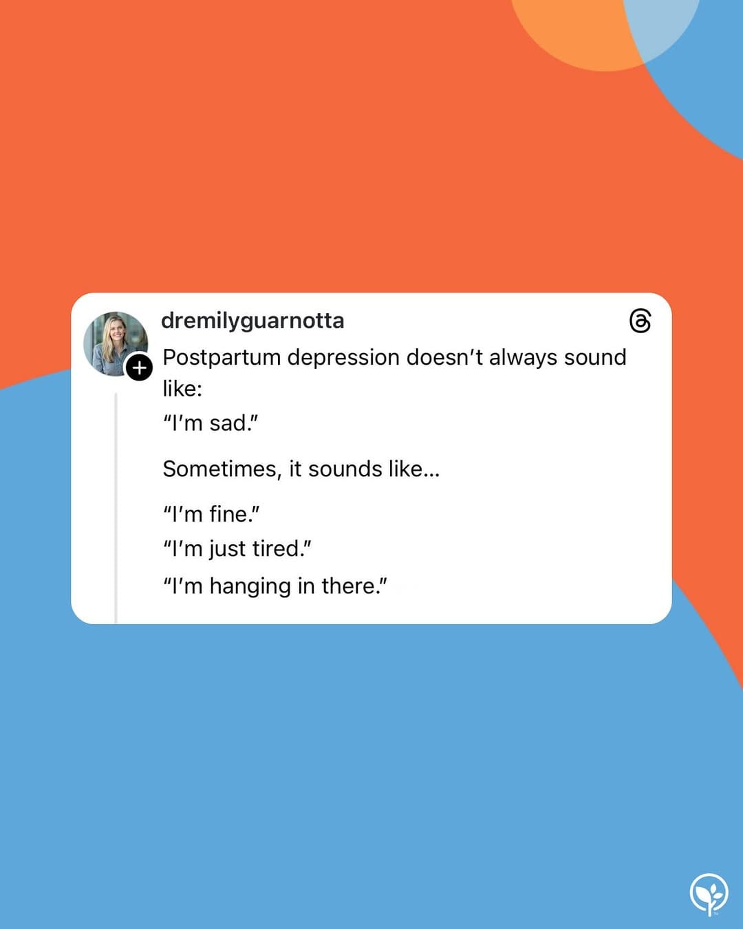 Post 3 by Dr. Emily Guarnotta, PsyD, PMH-C on Instagram (carousel)