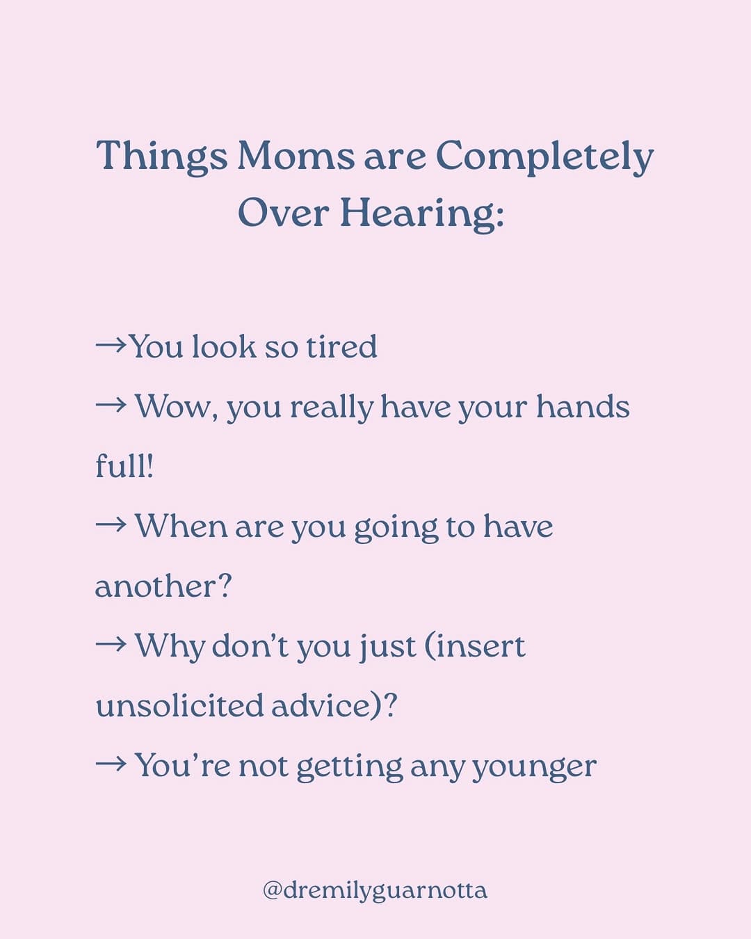 Post 4 by Dr. Emily Guarnotta, PsyD, PMH-C on Instagram (image)