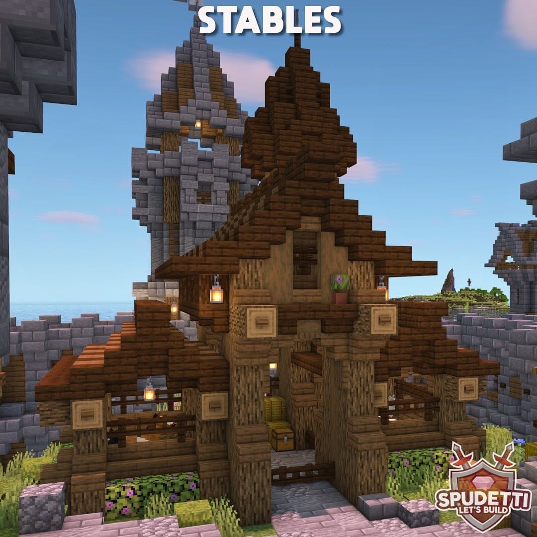 Post 8 by Spudetti - Minecraft Builds on Instagram (carousel)