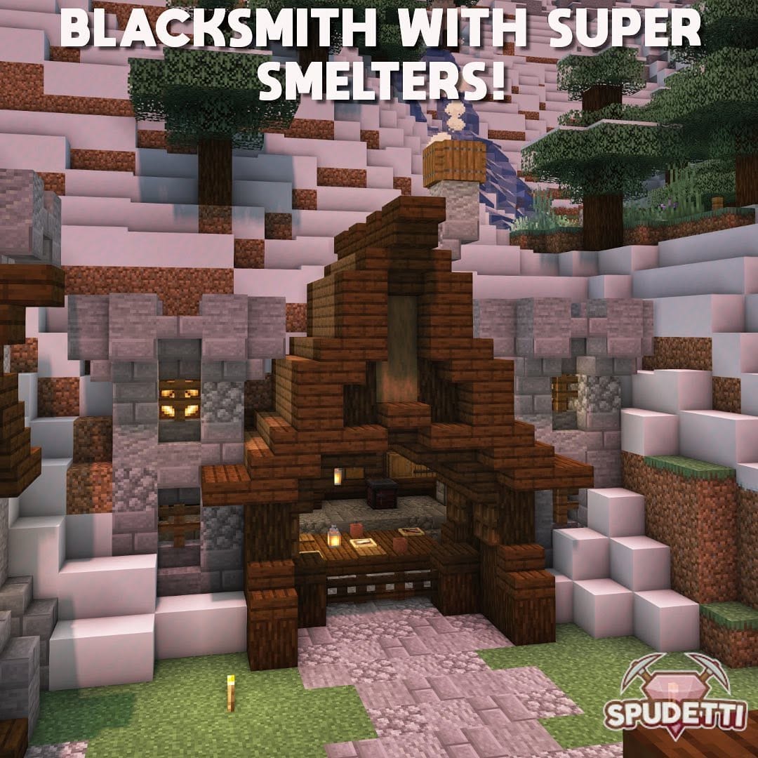 Post 9 by Spudetti - Minecraft Builds on Instagram (carousel)