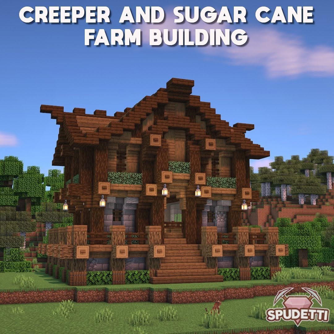 Post 7 by Spudetti - Minecraft Builds on Instagram (carousel)
