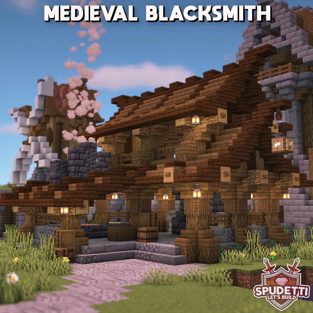 Post 6 by Spudetti - Minecraft Builds on Instagram (carousel)