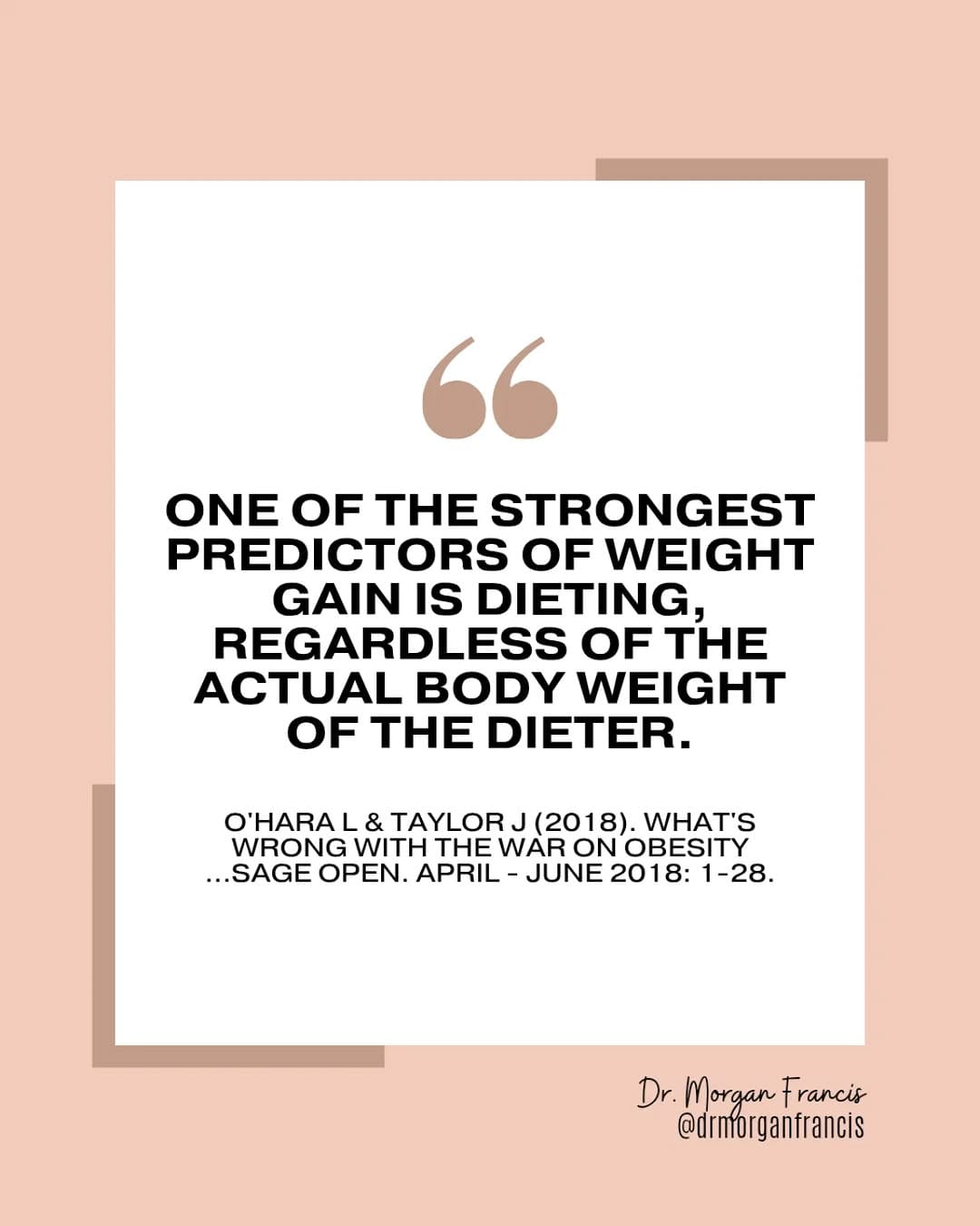 Post 3 by DR. MORGAN TYLER FRANCIS | Eating Disorder Therapist on Instagram (image)