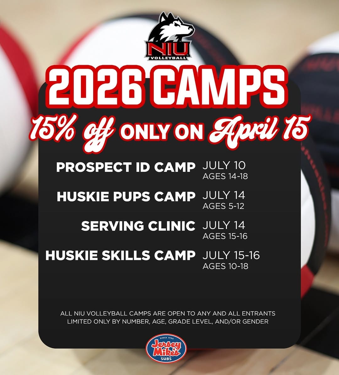 Post 10 by NIU Volleyball on Instagram (image)