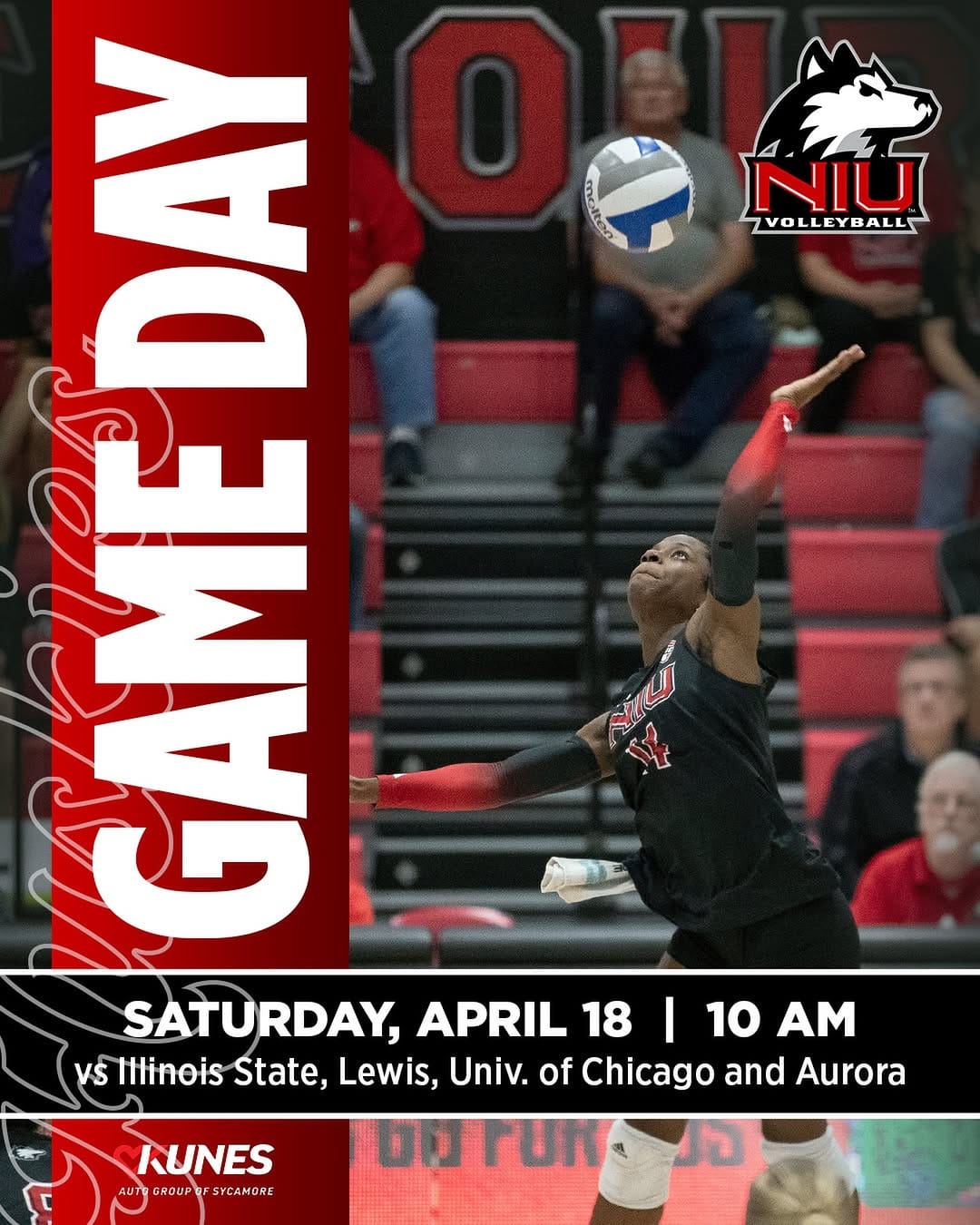 Post 8 by NIU Volleyball on Instagram (image)