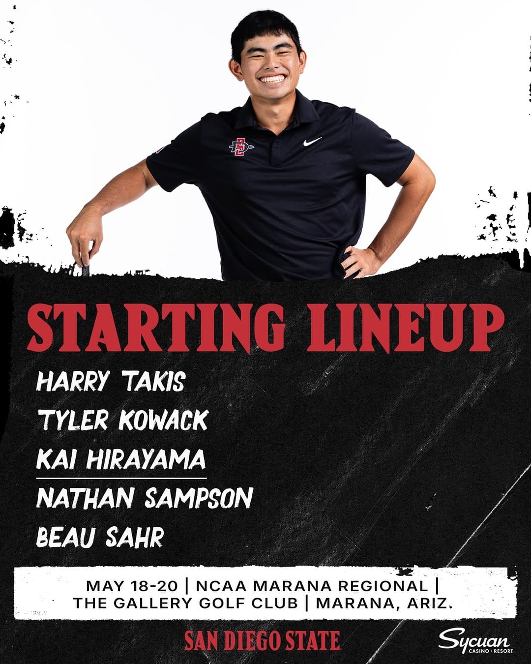Post 2 by San Diego State Men’s Golf on Instagram (image)