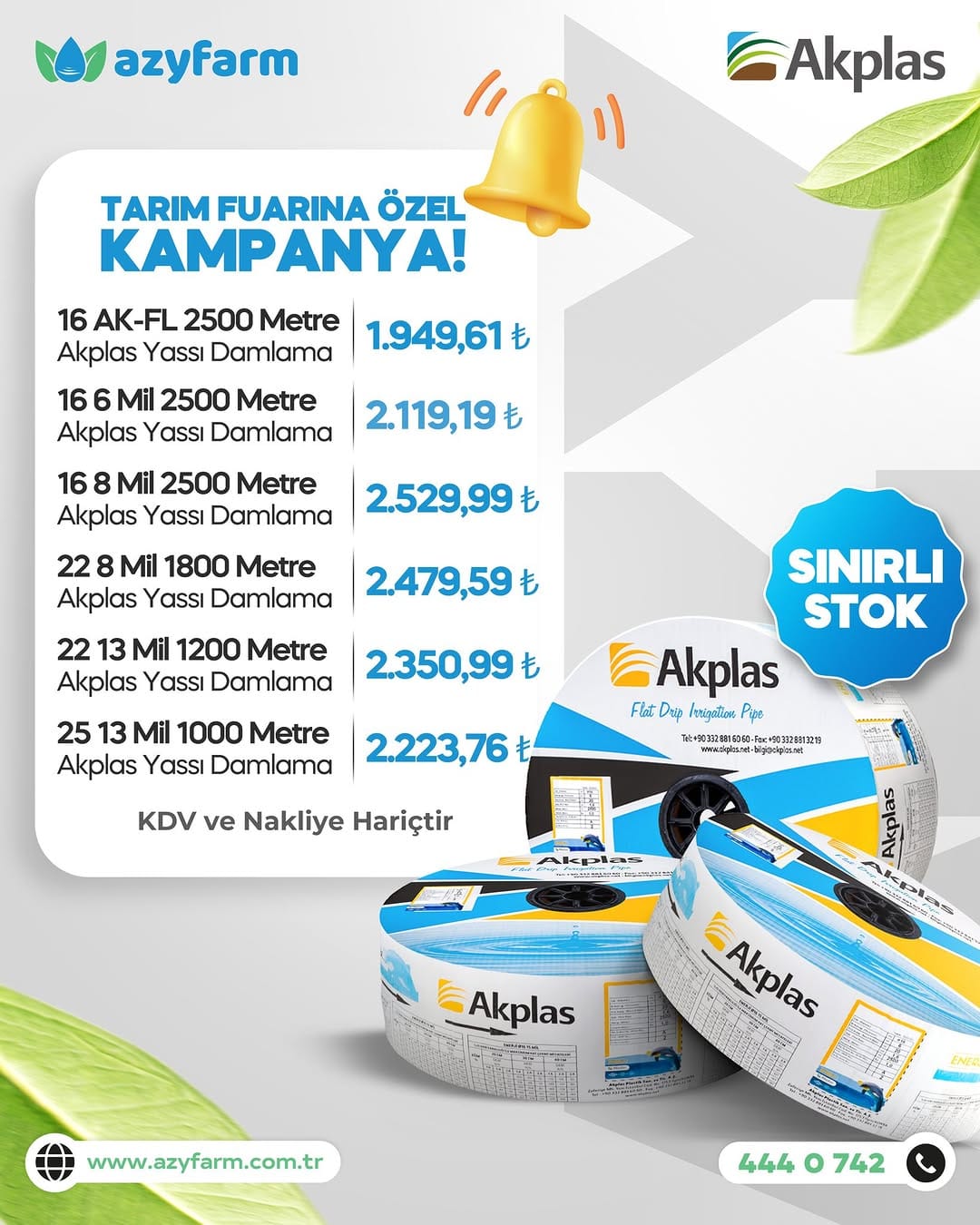 Post 9 by AZYFarm Tarımsal Sulama Sistemleri on Instagram (image)