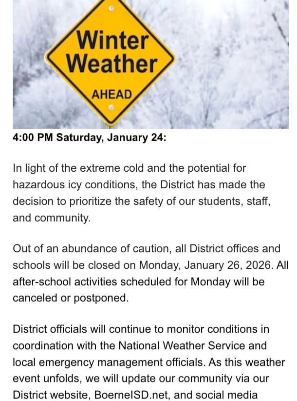Post 8 by Boerne ISD on Instagram (image)