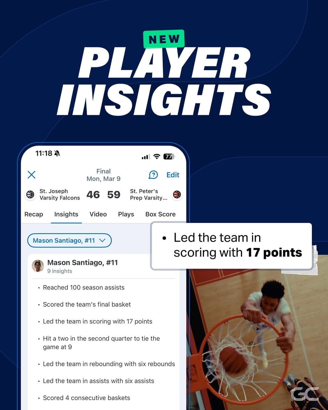 Post 2 by GameChanger - Youth Sports App on Instagram (image)