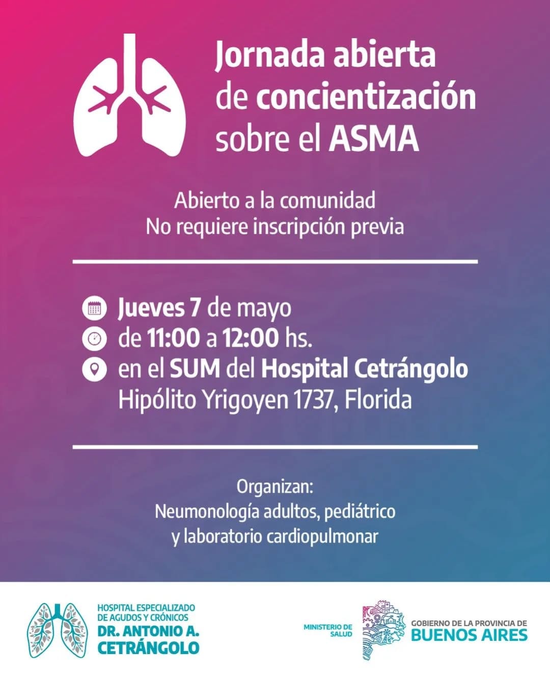 Post 2 by Hospital Dr. Antonio A. Cetrángolo on Instagram (image)