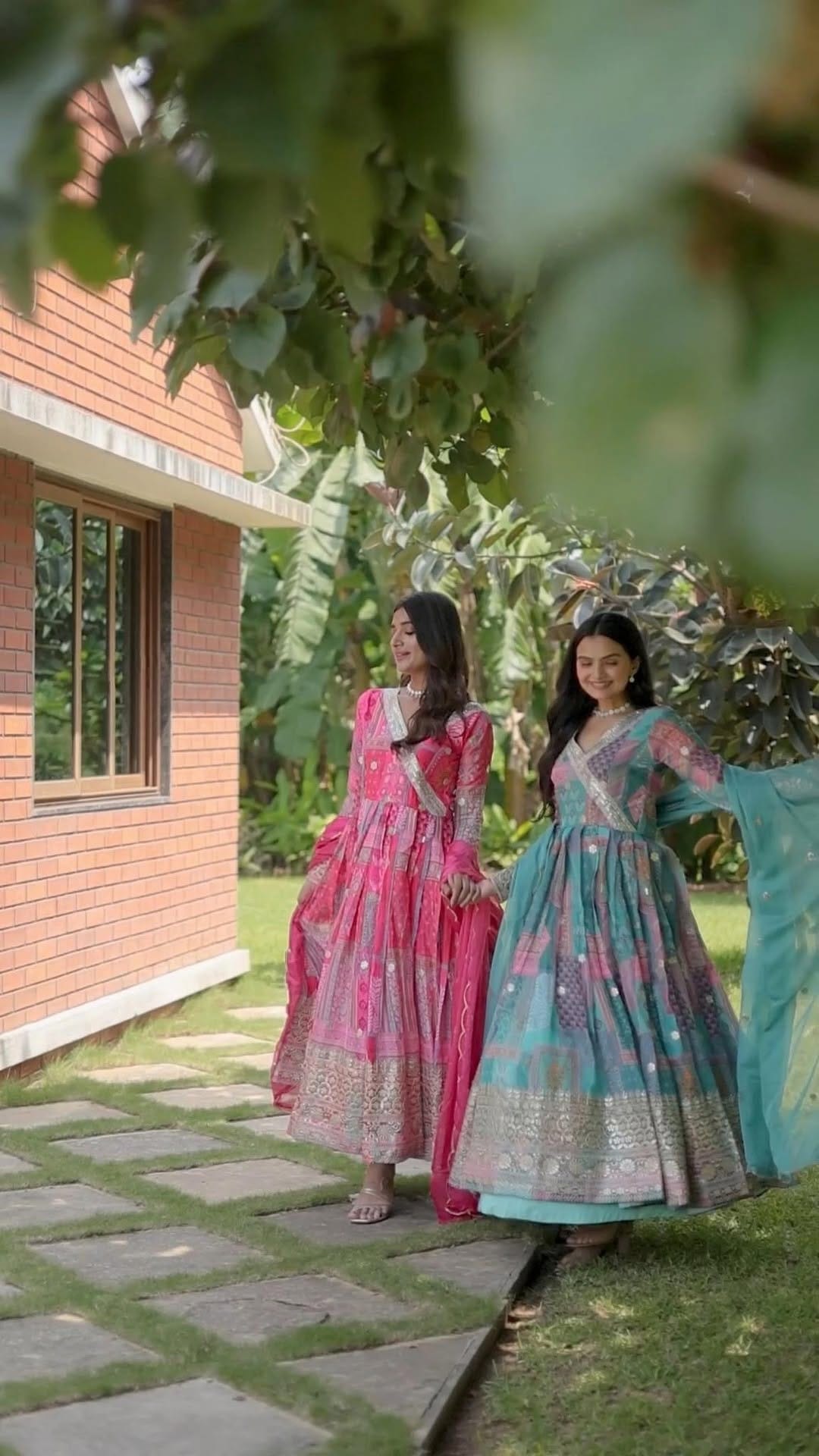 Post 3 by Bahuji Ethnicwear shop on Instagram (video)