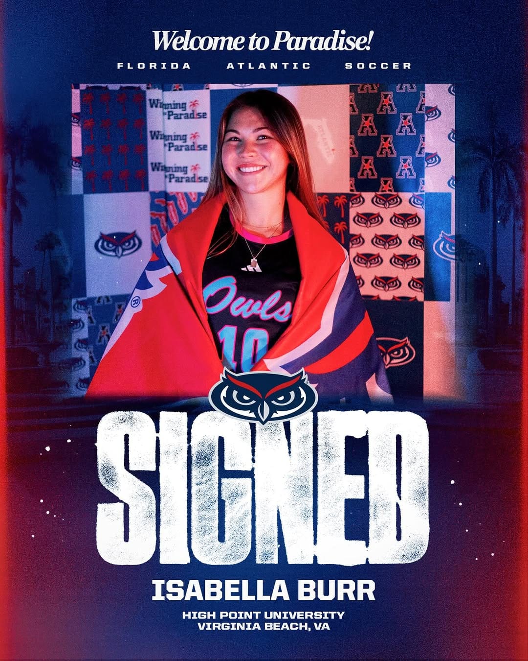 Post 1 by Florida Atlantic Women’s Soccer on Instagram (image)