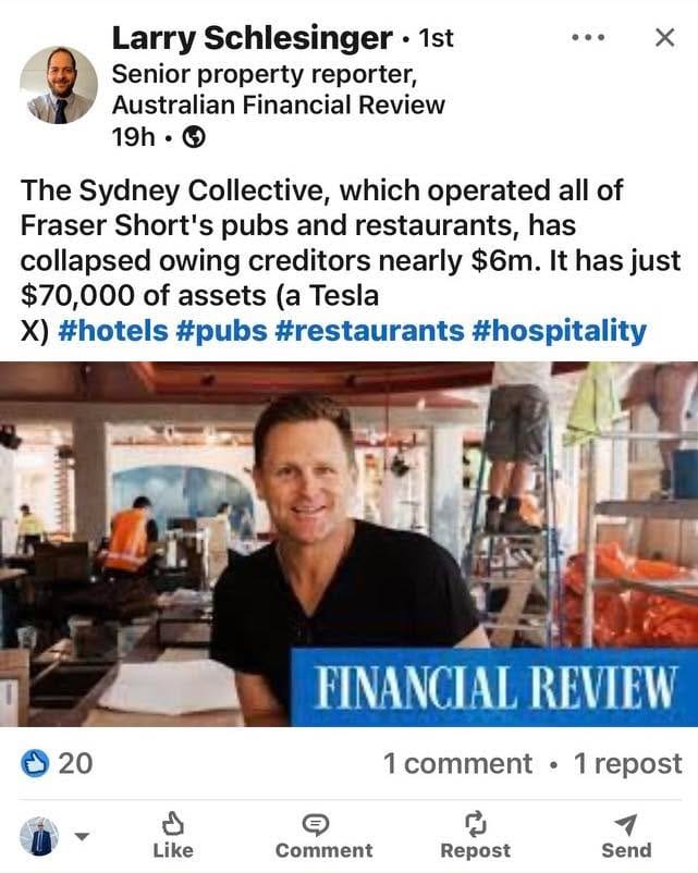 Post 1 by Sydney Cove Oyster Bar on Instagram (image)