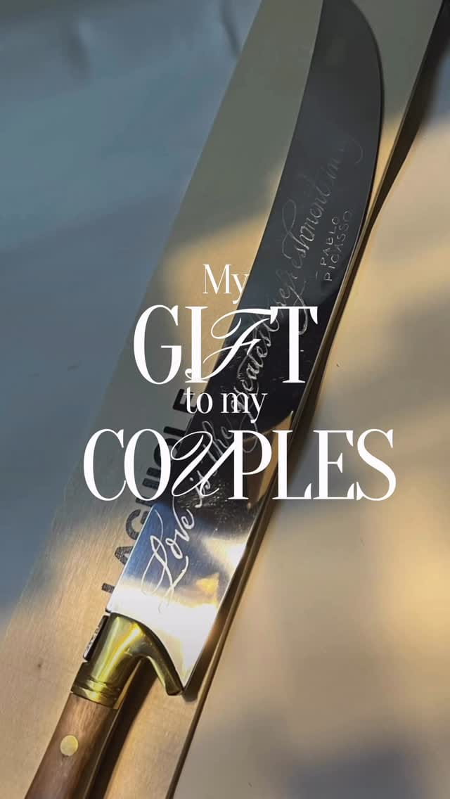 Post 8 by Carla Schall | Miami-Orlando Calligraphy & Engraving on Instagram (video)