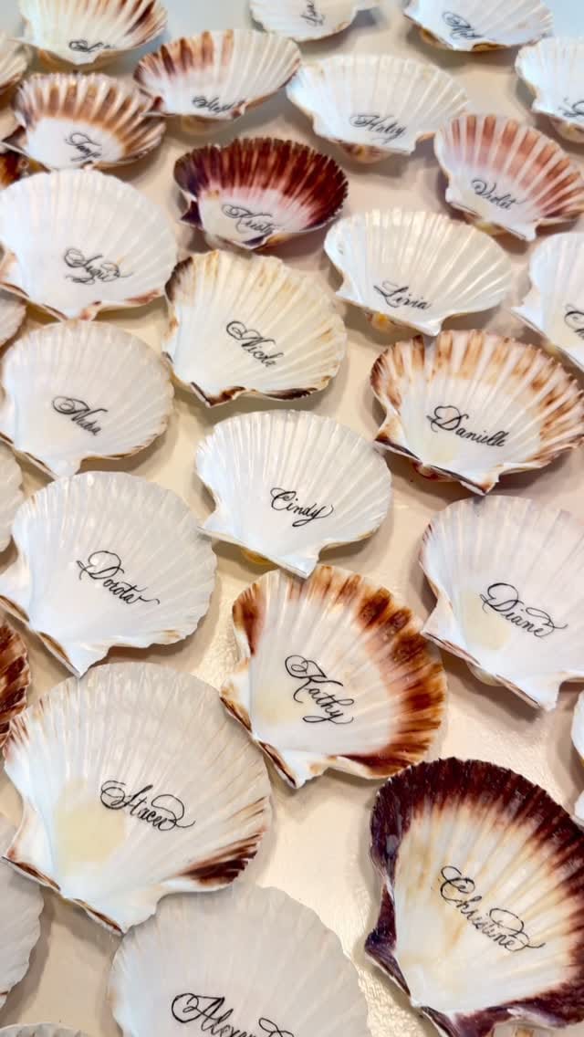 Post 3 by Carla Schall | Miami-Orlando Calligraphy & Engraving on Instagram (video)