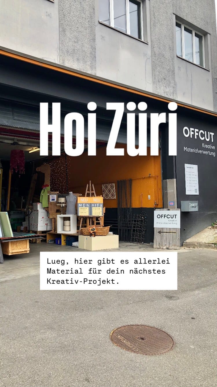 Post 10 by OFFCUT Zürich ♻️ Kreative Materialverwertung on Instagram (video)
