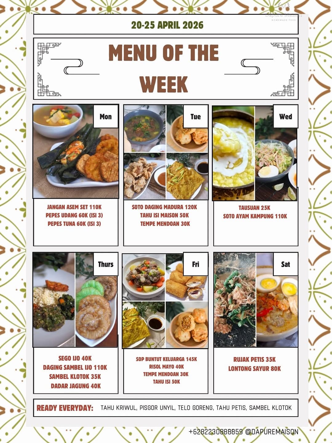 Post 3 by Tahu isi Tahu Walik Sop Merah Garang Asem on Instagram (carousel)