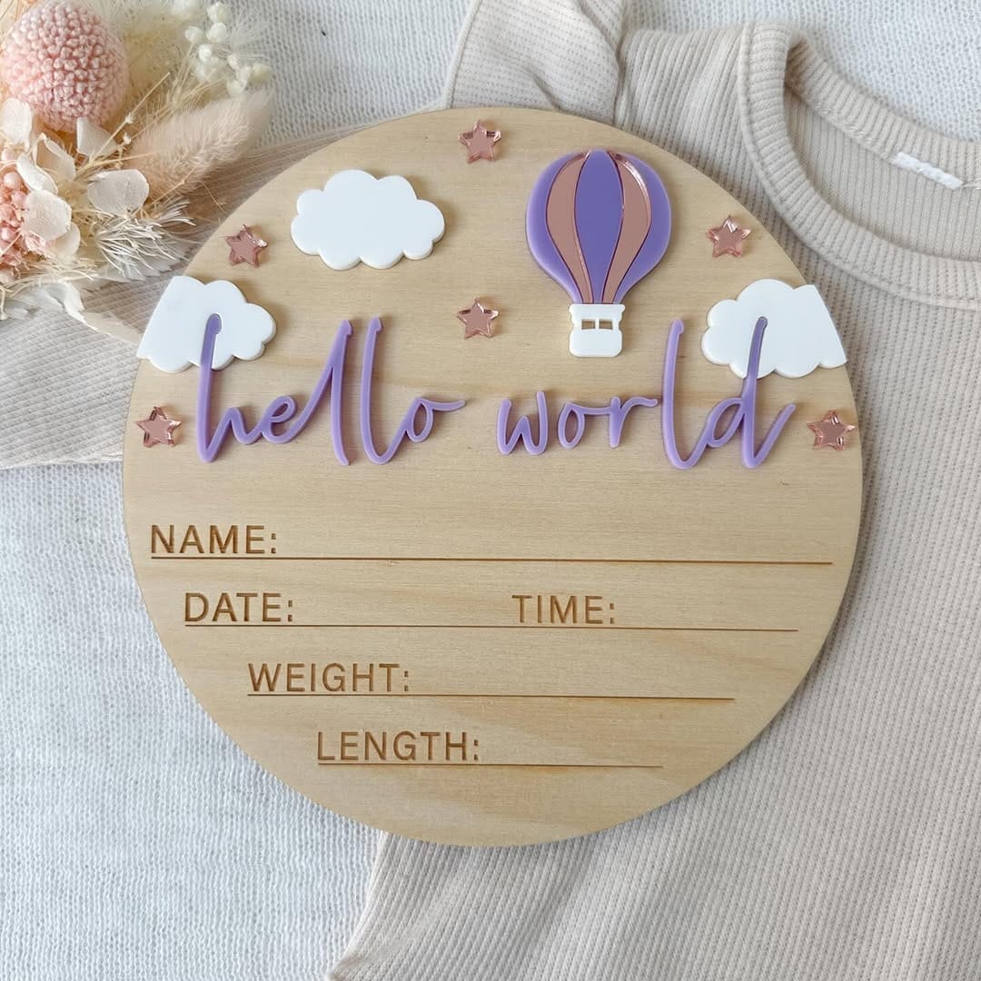 Post 5 by Baby Keepsakes & Name Signs on Instagram (image)