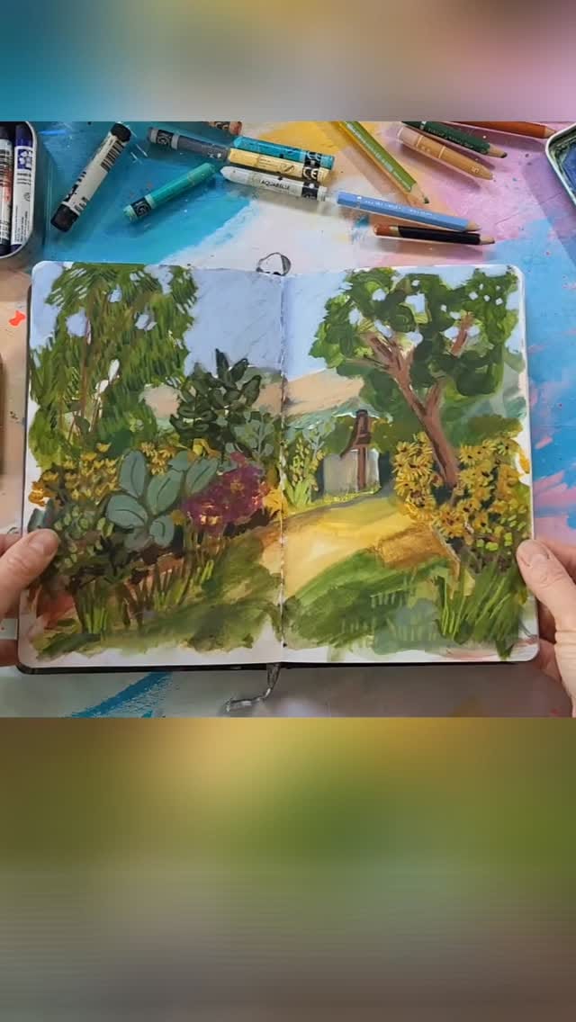 Post 3 by Susanne Rose Sketchbook on Instagram (video)