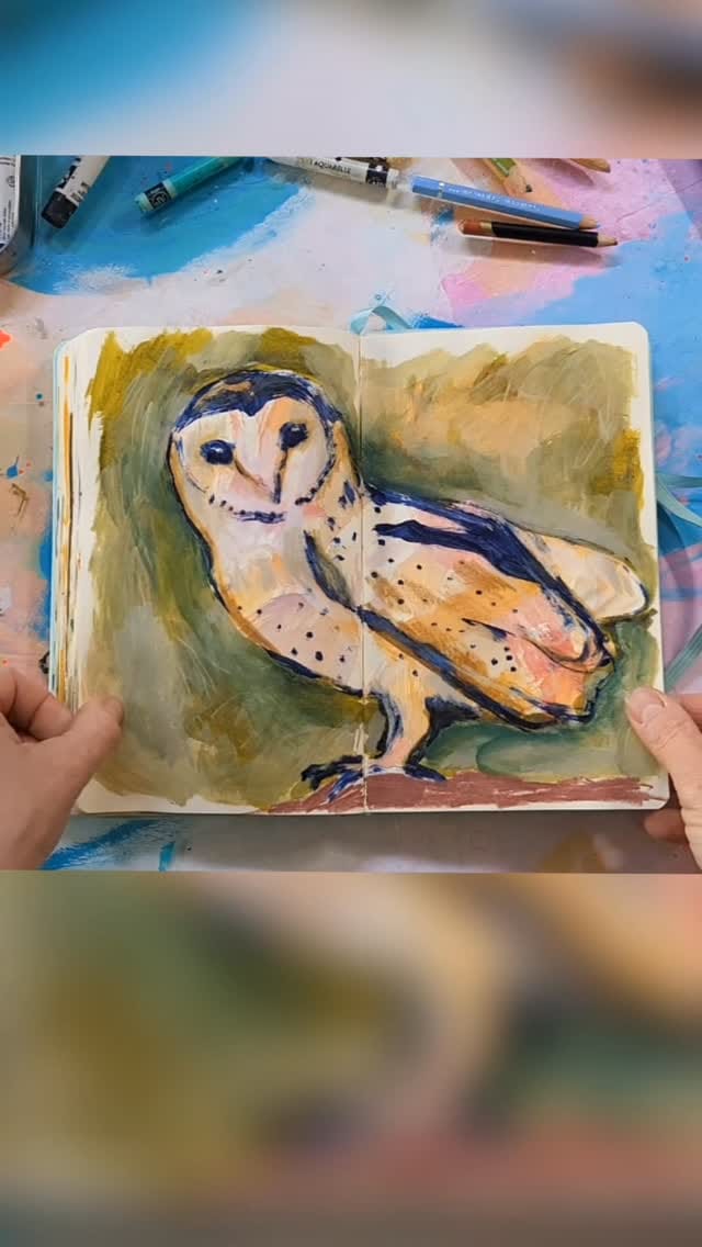 Post 1 by Susanne Rose Sketchbook on Instagram (video)