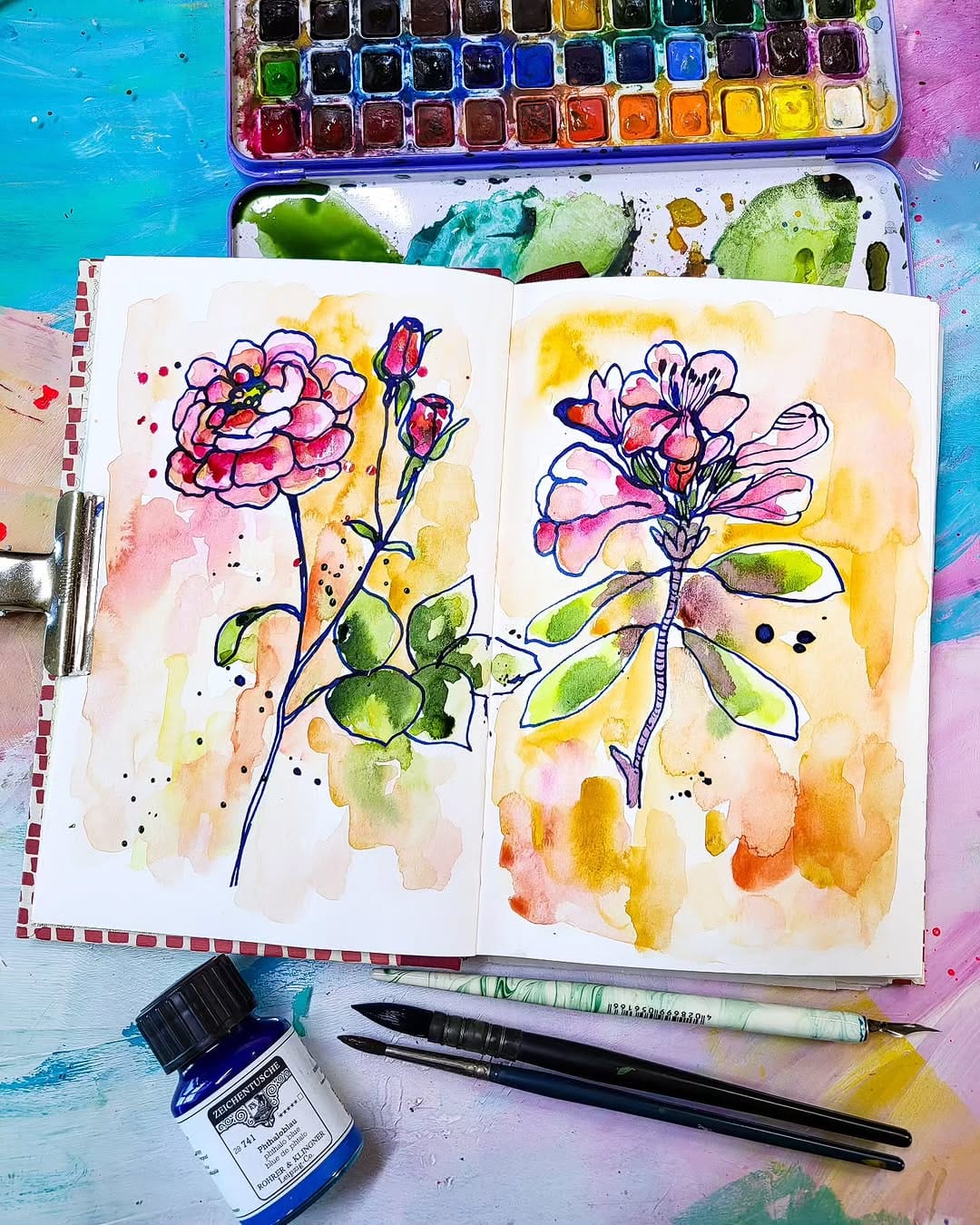 Post 5 by Susanne Rose Sketchbook on Instagram (carousel)