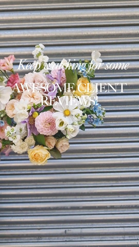 Post 9 by Nicola Menzies - Newcastle & Northumberland Wedding Florist on Instagram (video)