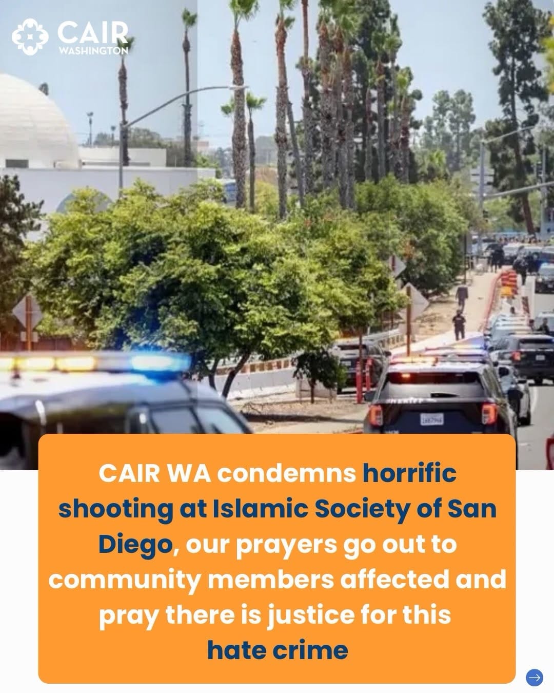 Post 3 by CAIR Washington on Instagram (carousel)